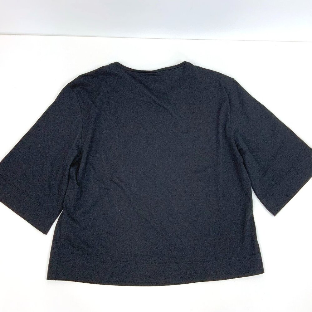 New Sisley Women's Black T-Shirt Floral Print Sz M - Picture 16 of 16